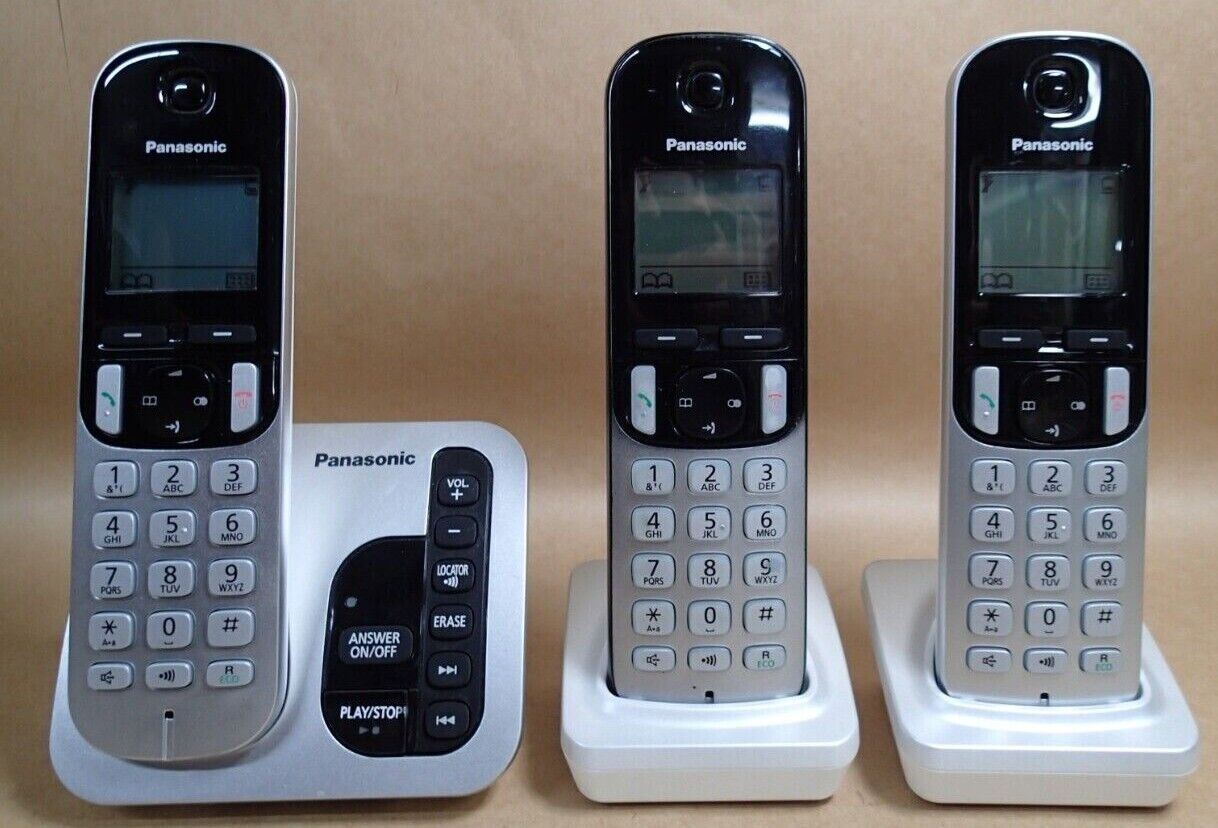 Panasonic KXTGC223AL Cordless Phone Triple Pack