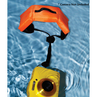 Bright Orange Floating Wrist Strap Hi-Visibility for Digital Cameras - Jeno