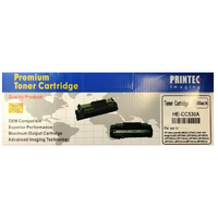 Printec Black Imaging Toner Cartridge - Compatible HP & Canon Printers HE-CC530A