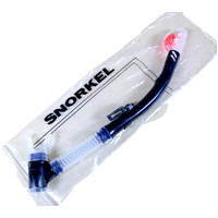 Dry Snorkel with Silicone Mouthpiece Purge Valve Mask Clip & Dry Valve