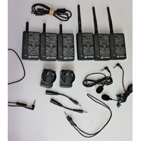 x3 Sets Azden Pro-XD Wireless Microphones 2.4GHZ TX RX(For Parts or Not Working)