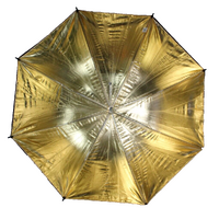 Visico Reflective Black Gold Umbrella 83cm for Flash Photography