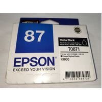 Epson Ink Cartridge Photo Black Genuine R1900 T0871 Epson Stylus Photo