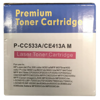 Printec Imaging Laser Toner Printer Cartridge CC533A CE413A Magenta for HP Canon