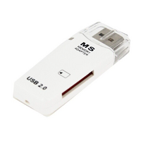 Star-E Super-Mini Small USB 2.0 Memory Stick & MS Pro Card Reader Writer